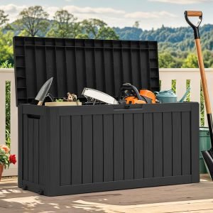 YITAHOME 72-Gallon Outdoor Storage Box w/Wheels