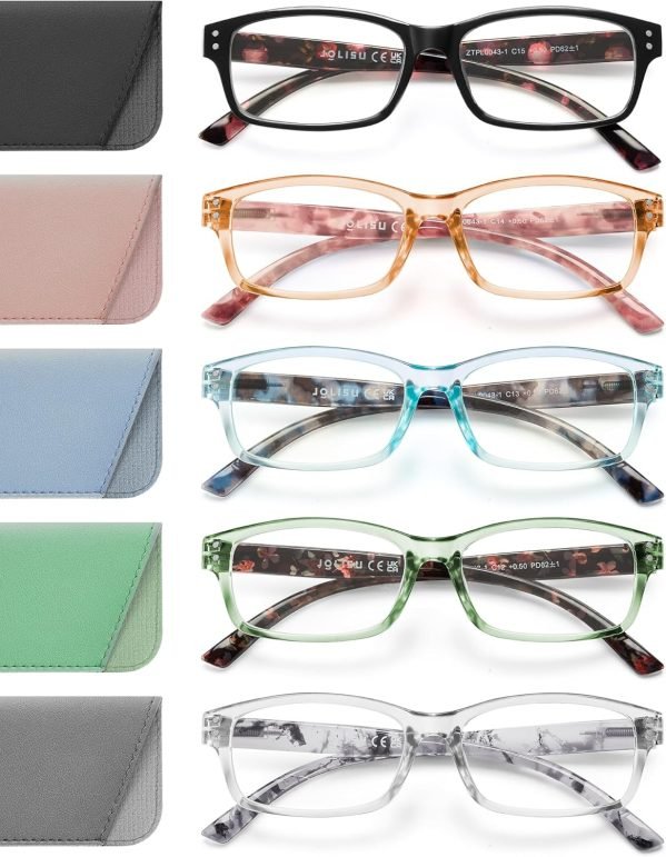 JOLISU Reading Glasses for Women Men