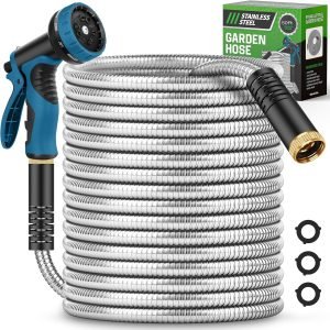 Garden Hose 50 FT with 10-Function Nozzle