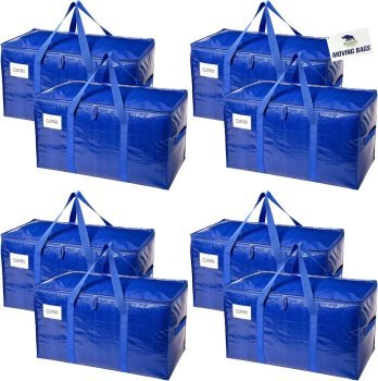 RUGGED RHINO 8 Pack Heavy Duty Extra Large Blue Moving Bags