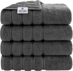 Soft Linen Luxury 4-Piece Bath Towel Set 