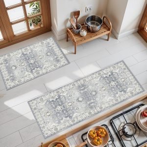 2-Piece Kitchen Runner Rug Set