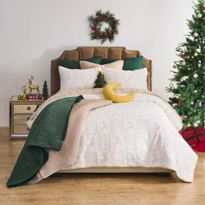Greenland Home Novelty Holiday Reversible Matelassé Coverlet Set