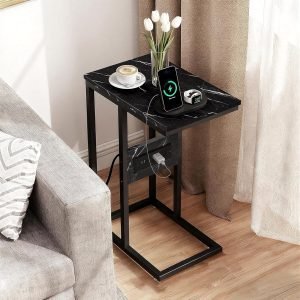 C-Shaped End Side Table