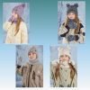 Kids Winter Hat Gloves Scarf Set Beanie