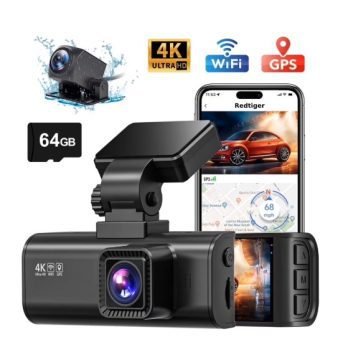REDTIGER Dash Cam Front and Rear At Walmart