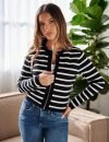 Women’s Knitted Zip-Up Cropped Cardigan Sweaters