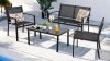 Shintenchi 4 Pieces Patio Furniture Set
