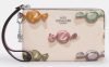 Coach Outlet Corner Zip Wristlet With Candy Print and Charm