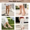 Kitten Heels Square Toe
