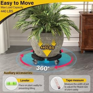 Heavy Duty Plant Stand with Wheels