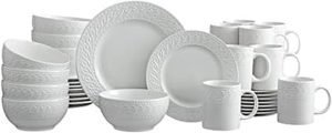 32-Piece White Dinnerware Set