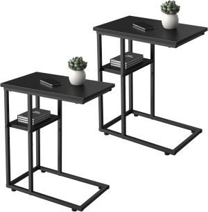 C Shaped End Table Set