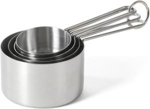 4-Piece Stainless Steel Measuring Cups Set