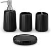 Ceramic Bathroom Accessories Set – 4 Piece