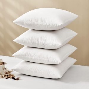 Pillow Inserts 18×18 (Pack of 4, White)