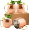 Copper Plated Moscow Mule Mugs Set of 4
