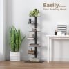 6-Tier Metal Spine Bookshelf