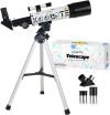 Portable Refractor Telescope with Adjustable Tripod