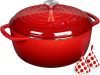 6QT Enameled Cast Iron Dutch Oven with Lid