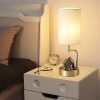 Table Lamp with 3 USB Charging Ports