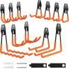 14 Pack Utility Steel Garage Storage Hook with Straps