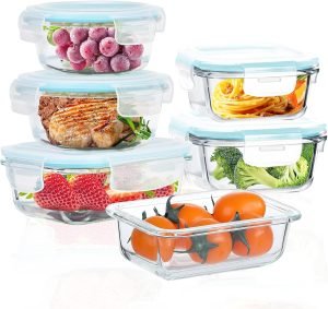 6 Pack Food Storage Containers