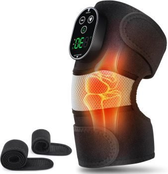 Cordless Heated Knee Massager with Vibration 