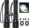 2-Pack Rechargeable Flashlights 