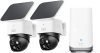 eufy Security SoloCam S340 2‑Cam Pack with HomeBase S380