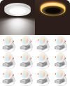 12-Pack 4 Recessed Lights with Built-in Night Light Mode.
