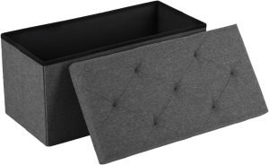 30in Foldable Storage Ottoman Bench