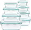 Vtopmart 8-Pack Glass Food Storage Containers with Airtight Lids