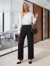 Womens Wide Leg Dress Pants