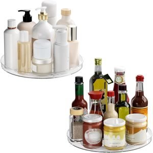 2-Pack Lazy Susan Organizer Turntable