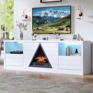 67″ Fireplace TV Stand