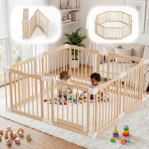 Foldable Wooden Playpen