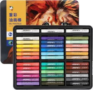 Oil Pastels Set 24 Colors + 2 Bonus White Sticks