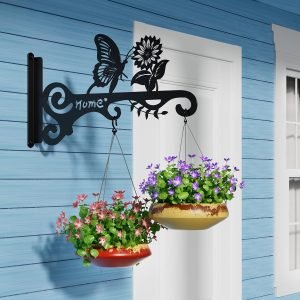 Decorative Wall Hangers with Butterfly Design for Indoor & Outdoor Use 2 packs