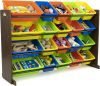 Extra-Large Toy Organizer with 20 Plastic Bins