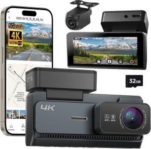 4K Dash Cam Front and Rear