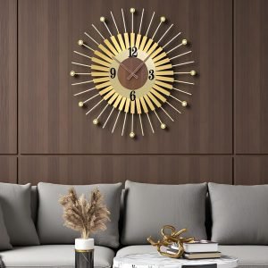 22 Inch Modern Sunburst Wall Clock