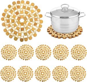 Bamboo Trivets Mat for Hot Dishes