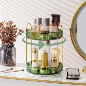 360° Rotating Makeup Organizer for Vanity