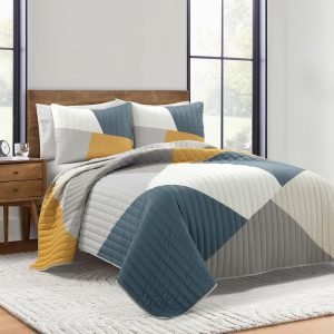 Quilt King Size 3 Piece Bedding Set