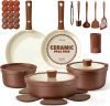 22Pcs Ceramic Cookware Set