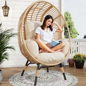 Oversized Wicker Egg Chair