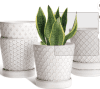BUYMAX 5  White Ceramic Indoor Plant Pot at Walmart!