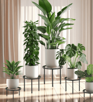 FOUKUS 5-Pack Metal Plant Stand Set at Walmart!