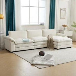 Sectional Sofa L Shaped Couch with Chaise Living Room Sleeper Set At Walmart